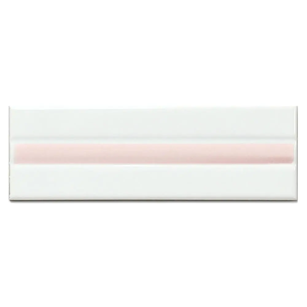 Bordüre Villeroy & Boch Nr.772 1497 LD28 Zenith sunset rosa weiß 6,5x20 cm I.Sorte