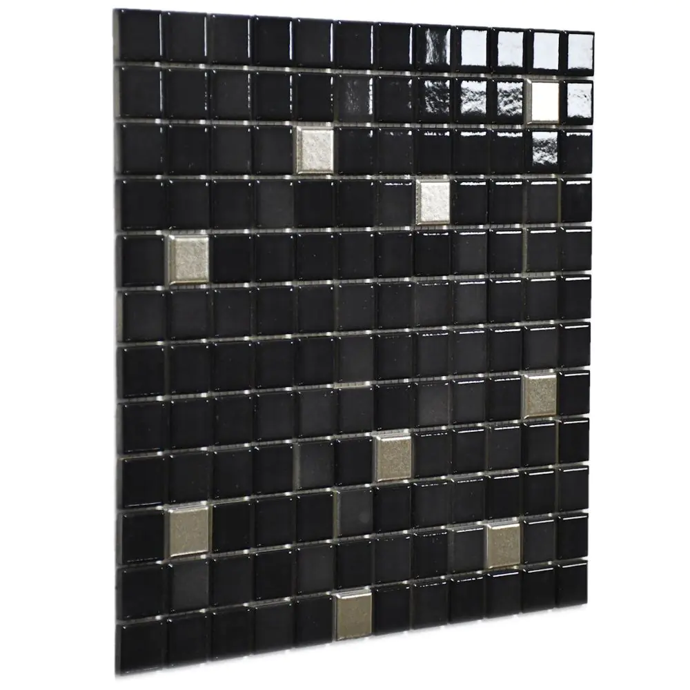Mosaik Agrob Buchtal 4105 Fresh midnight black-mix metallic 30x30 cm I.Sorte