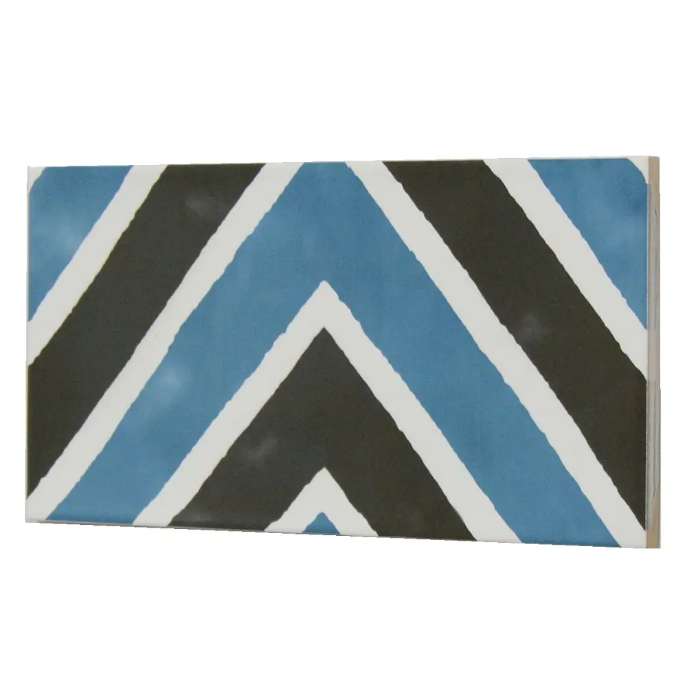Wandfliese Dekor Cifre Atmosphere Ask marine blau schwarz weiß 12,5x25 cm I.Sorte Wandfliese Dekor Cifre Atmosphere Ask marine blau schwarz weiß 12,5x25 cm I.Sorte