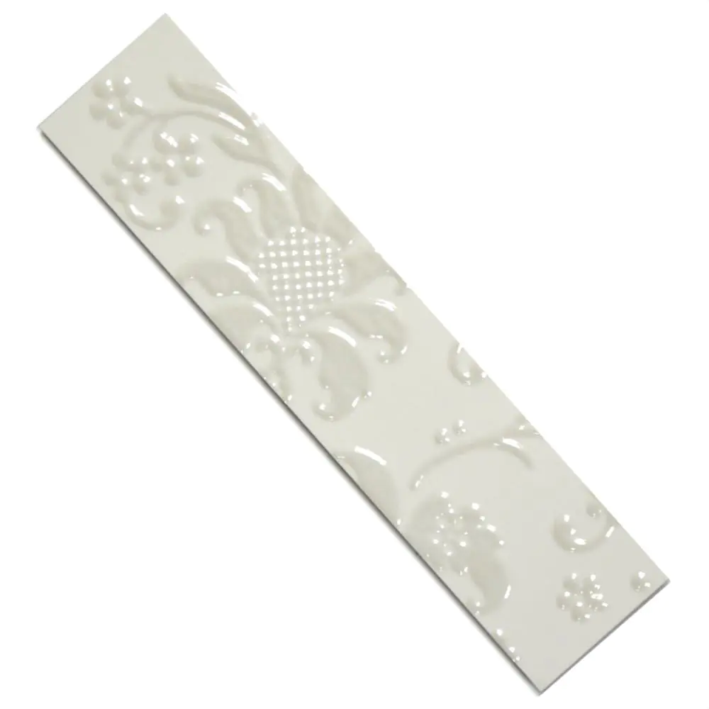 Bordüre Villeroy & Boch 1411 EF15 Adlon weiß Blumen 7x30 cm I.Sorte Bordüre Villeroy & Boch 1411 EF15 Adlon weiß Blumen 7x30 cm I.Sorte