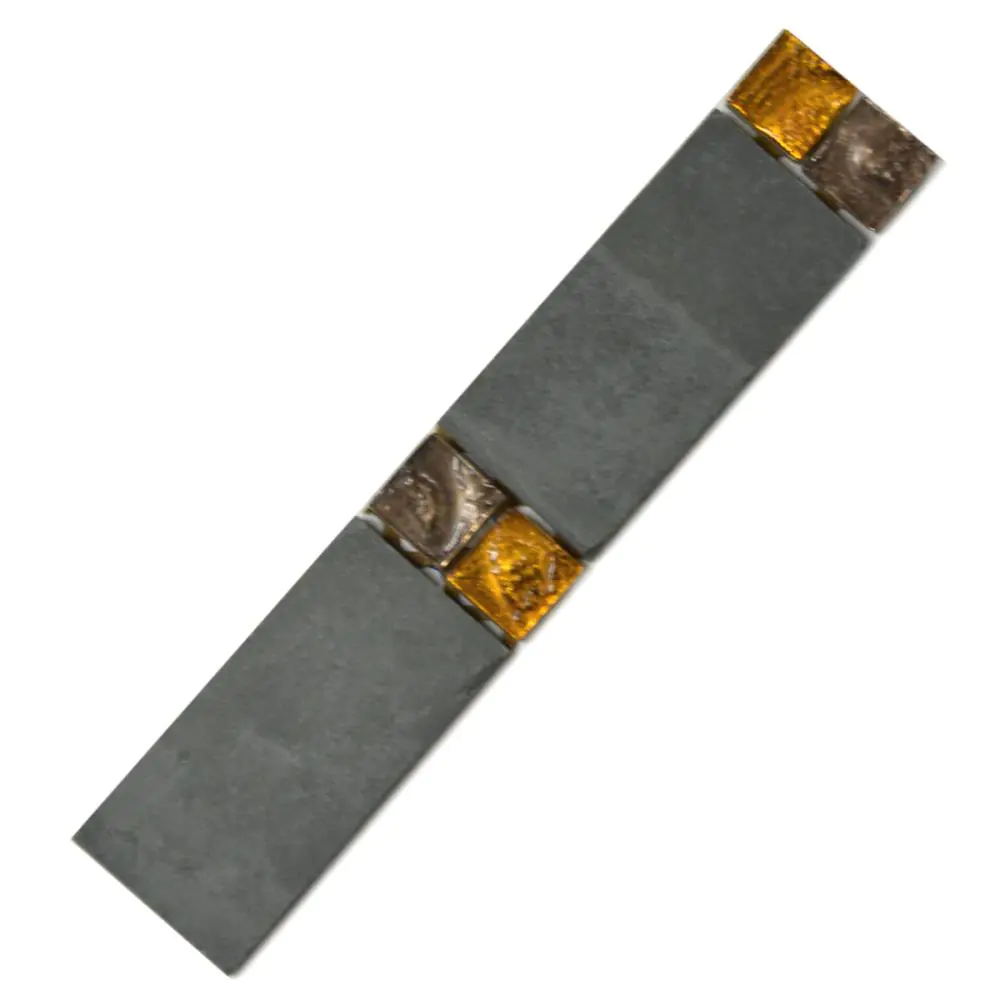 Bordüre Foredil Nr.114 anthrazit bronze gold 5x25 cm Bordüre Foredil Nr.114 anthrazit bronze gold 5x25 cm