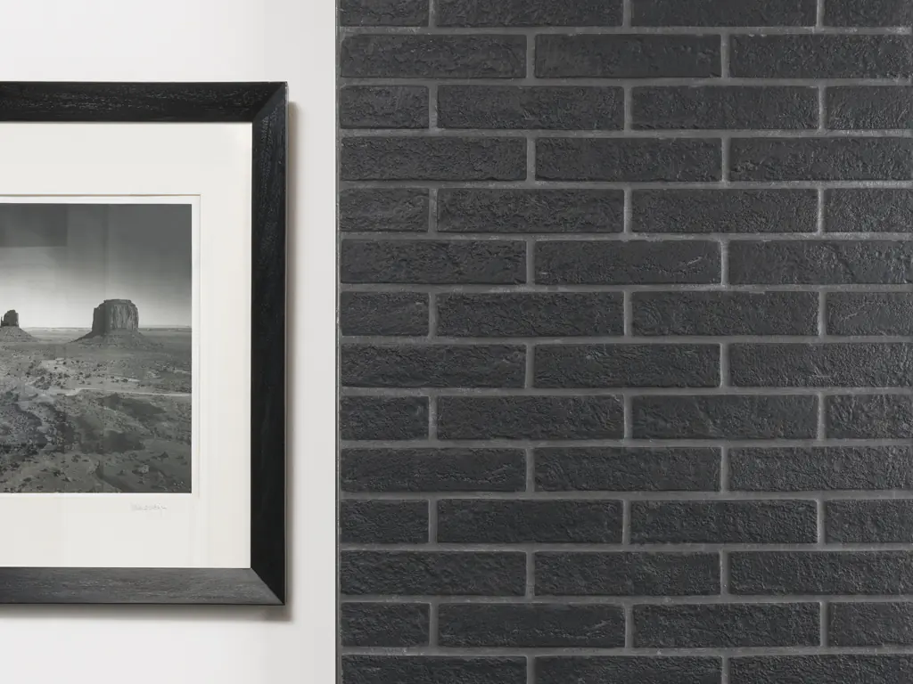 Wandfliese Rondine J85676 Brick New York black schwarz 6x25 cm I.Sorte