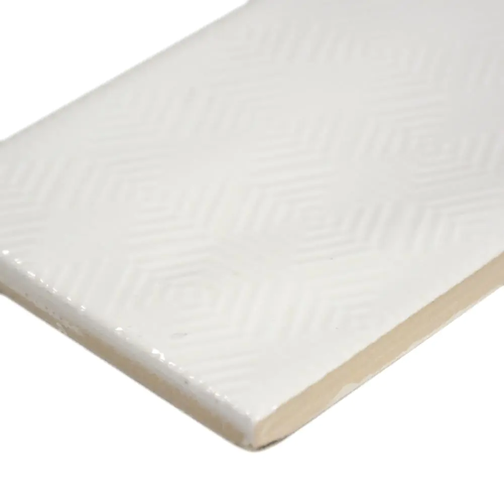 Wandfliese Dekor Cifre Opal Decor snow schneeweiß 7,5x30 cm I.Sorte Wandfliese Dekor Cifre Opal Decor snow schneeweiß 7,5x30 cm I.Sorte