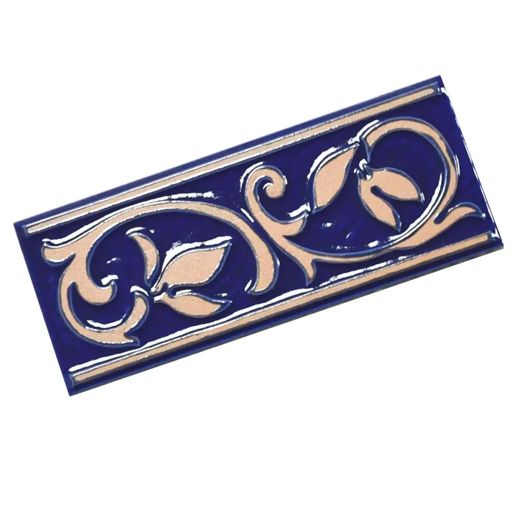 Bordüre Nr.926 blau beige 10x25 cm I.Sorte