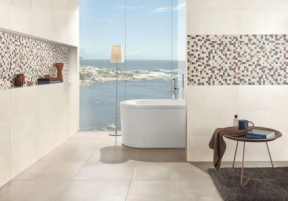 Wandfliese Dekor Villeroy & Boch 1581 CF66 Century Unlimited grey grau weiß 30x60 cm I.Sorte