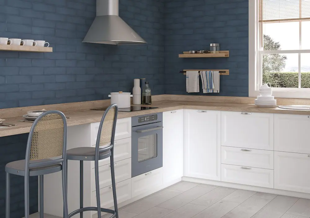 Wandfliese Cifre Colonial marine mate blau 7,5x30 cm I.Sorte Wandfliese Cifre Colonial marine mate blau 7,5x30 cm I.Sorte