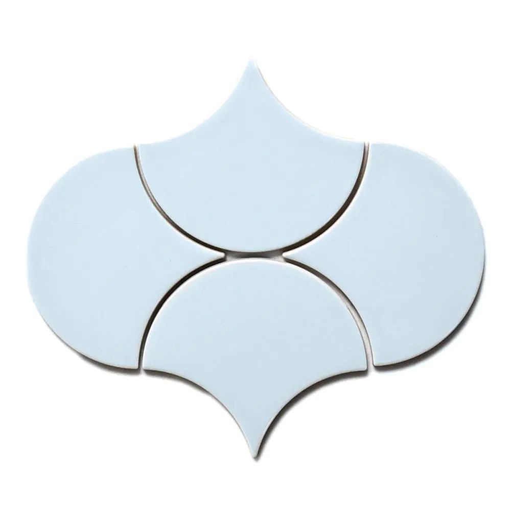 Wandfliese Equipe Ceramicas 23290 Scale Fan sky blue hellblau 10,6x12 cm I.Sorte