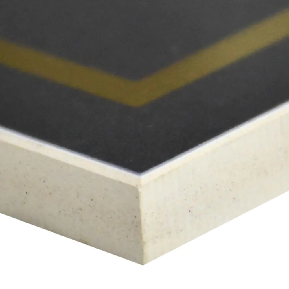 Wandfliese Dekor Villeroy & Boch 1222 MK9E Victorian black gold schwarz gold 20x20 cm I.Sorte