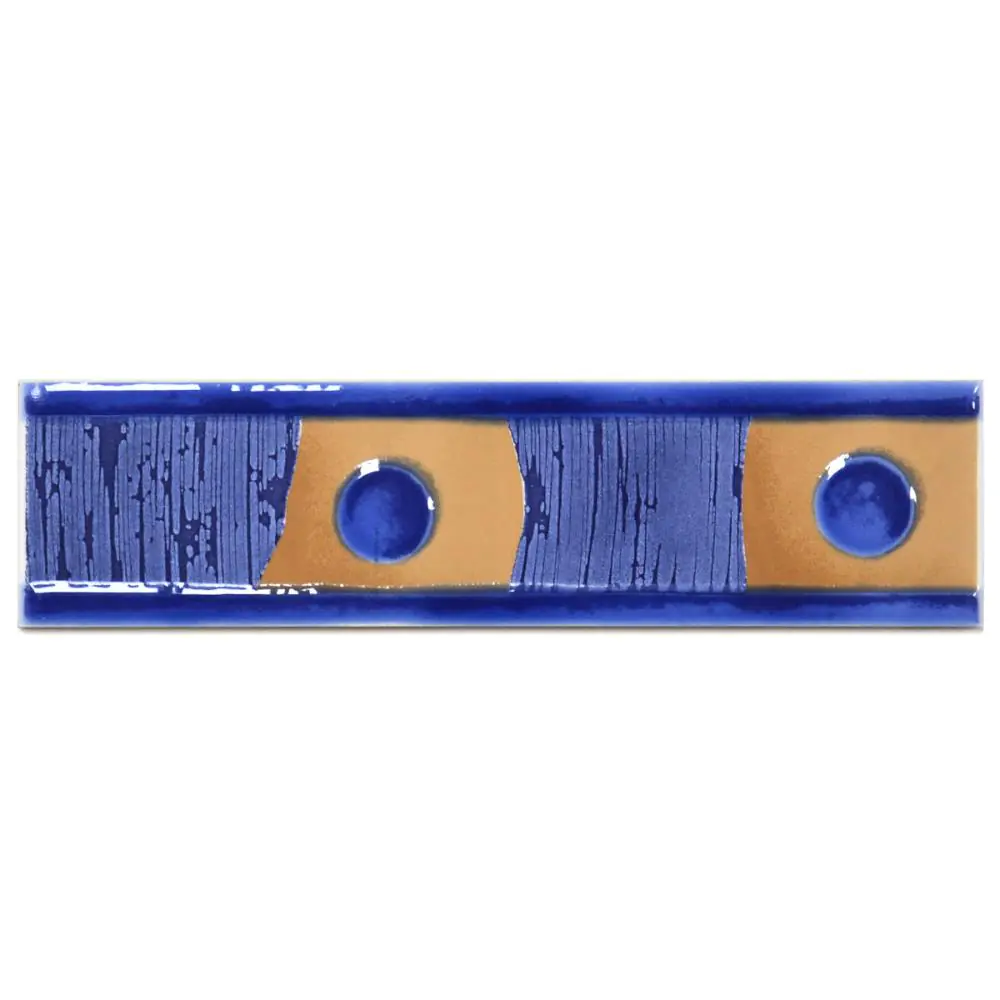 Bordüre Nr.186 blau braun 6,5x25 cm I.Sorte