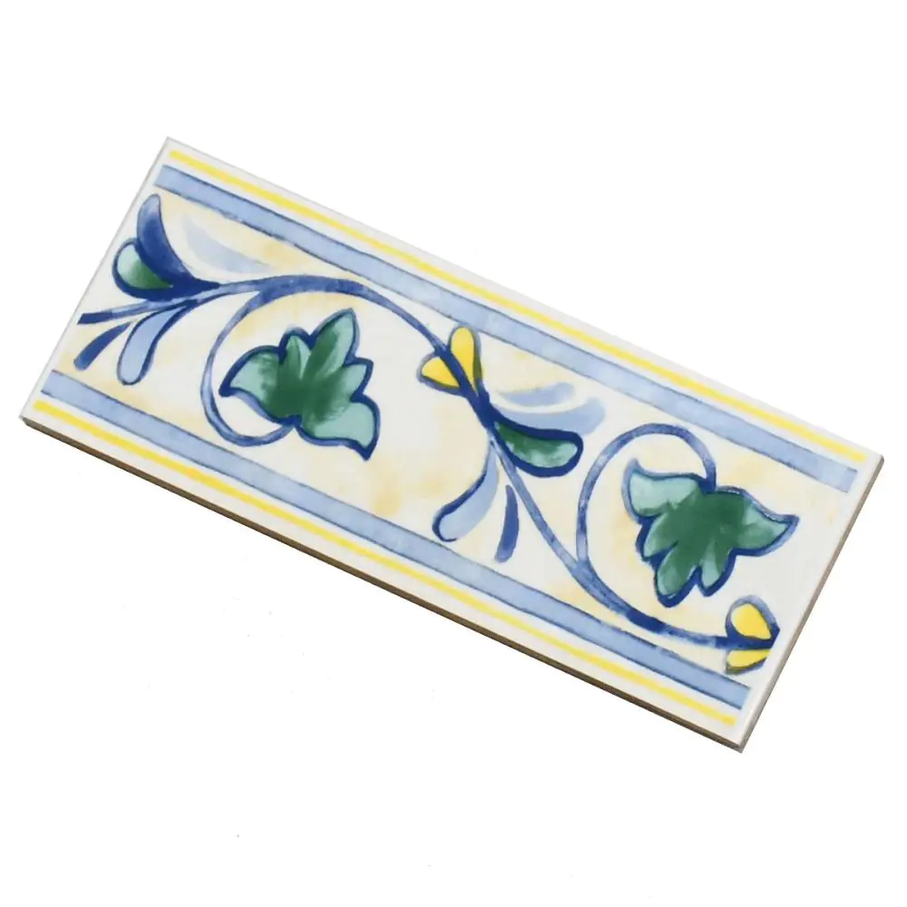 Bordüre Lea Ceramiche Nr.532 Listello floreale murales mehrfarbig 8x20 cm