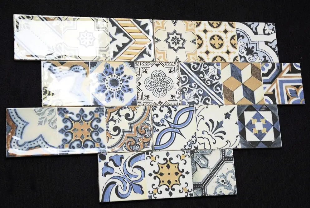 Wandfliese Dekor Cifre Bulevar warm multicolor 10x30 cm I.Sorte Wandfliese Dekor Cifre Bulevar warm multicolor 10x30 cm I.Sorte