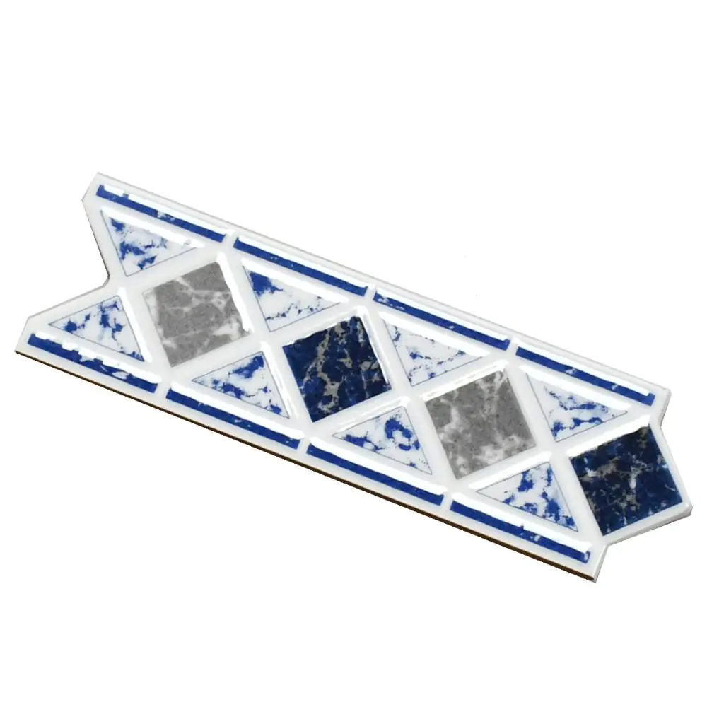 Bordüre HPH Placke Nr.618 Belgona weiß blau grau 8x25 cm