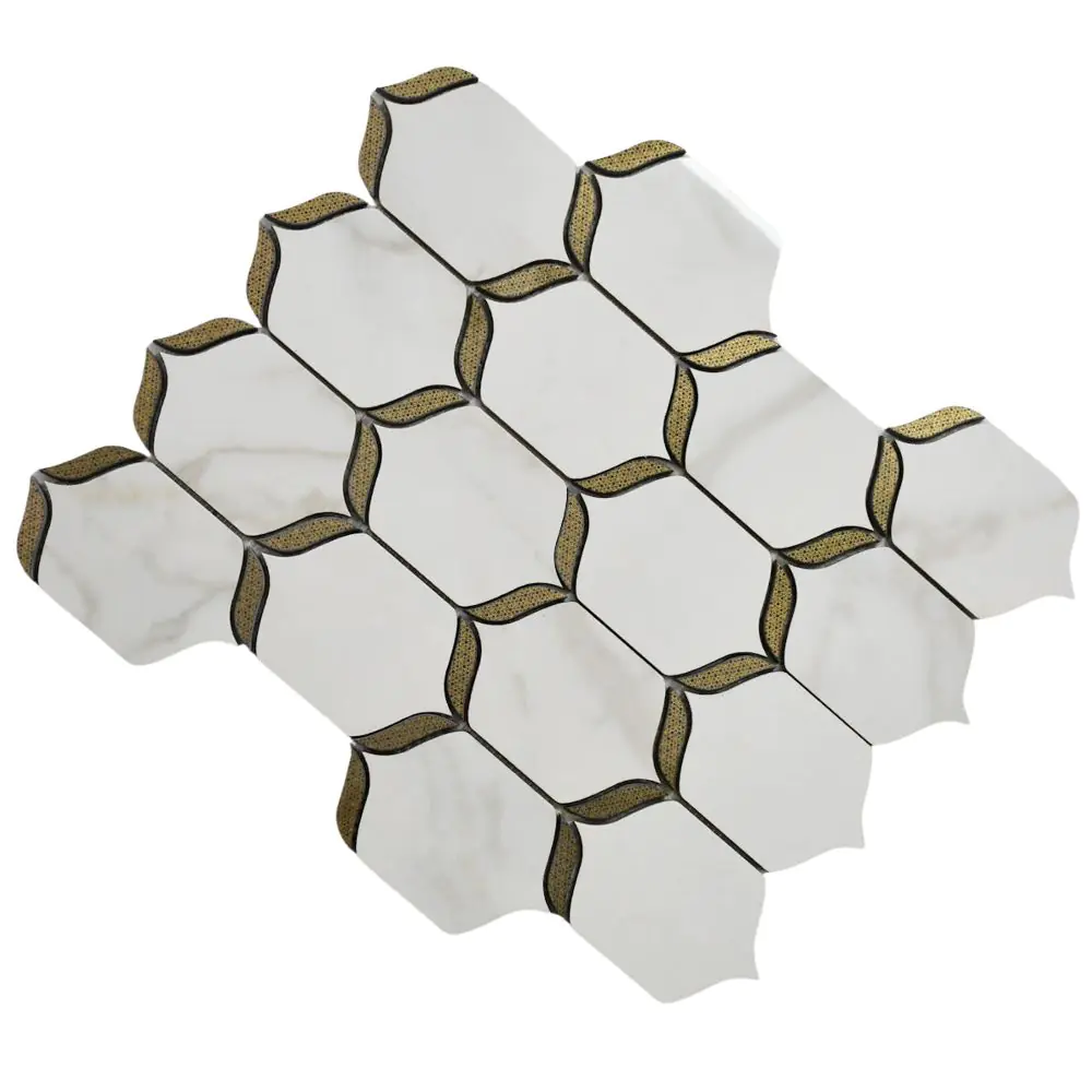 Wandfliese Dekor Villeroy & Boch 2045 ZN1P Nocturne white weiß 20x25 cm I.Sorte