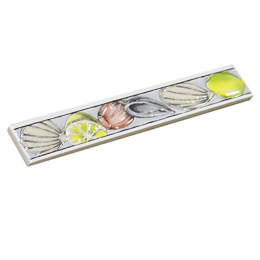 Bordüre Villeroy & Boch Nr.860 1643 LJ66 Lobster mehrfarbig 3x20 cm I.Sorte