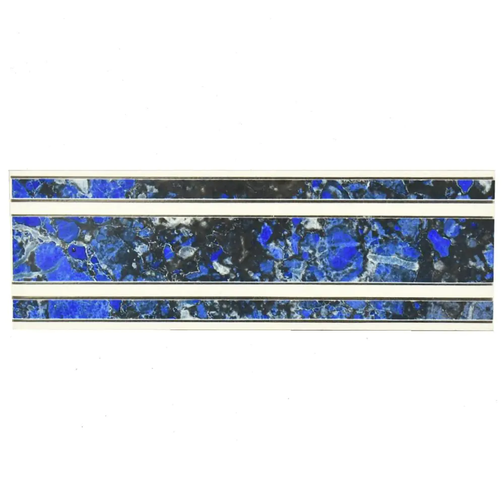 Bordüre Ascot Ceramiche Nr.663 MXL37 mehrfarbig 6,5x20 cm