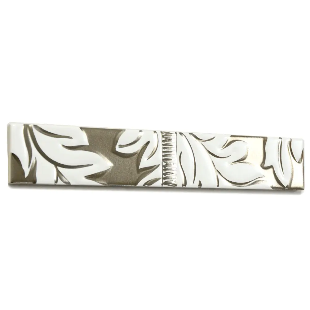 Bordüre Villeroy & Boch Nr.160 1491 NB93 New Glory weiß platin Blume 5x30 cm Bordüre Villeroy & Boch Nr.160 1491 NB93 New Glory weiß platin Blume 5x30 cm