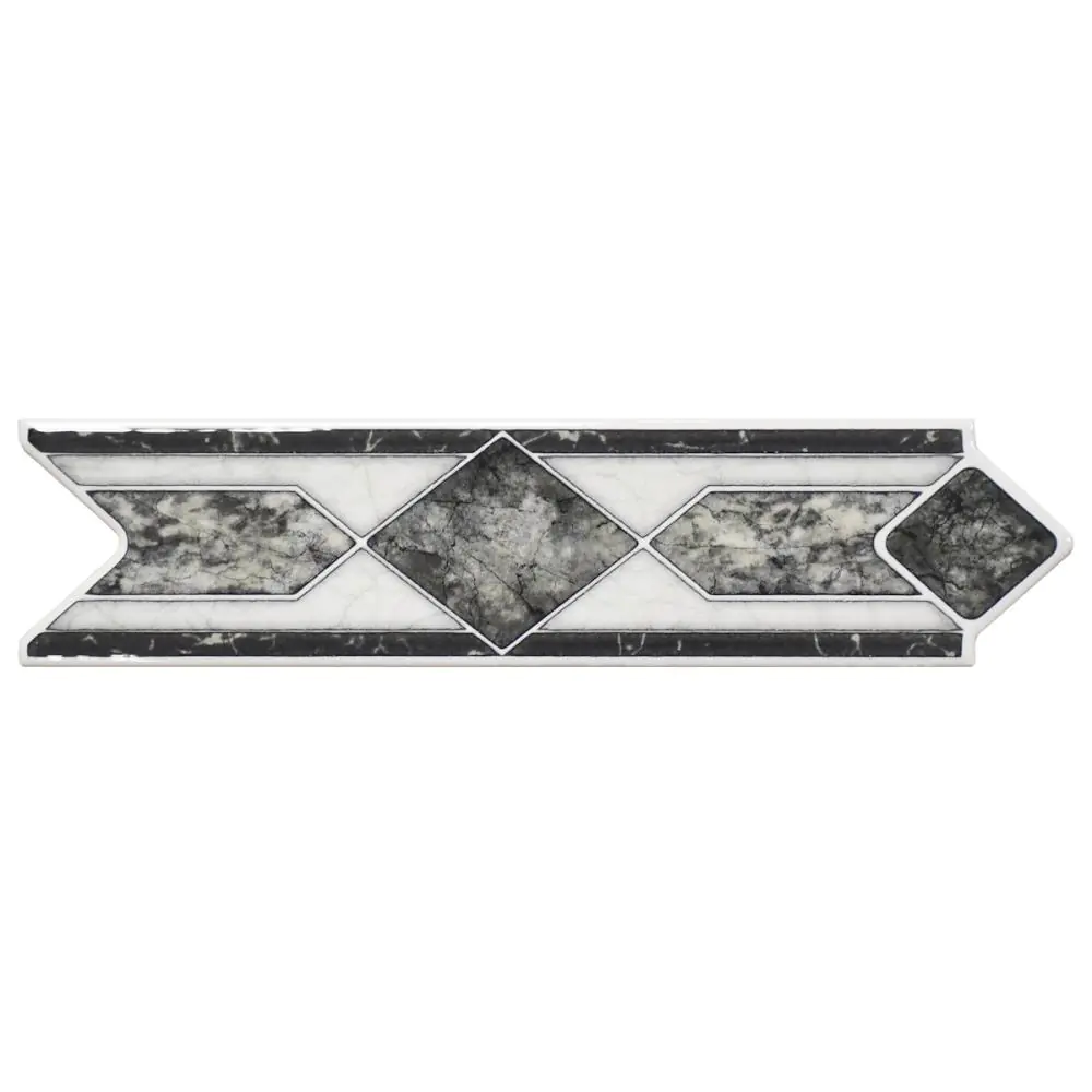 Bordüre APE Ceramica Nr.687 2809 Smart gris grau anthrazit 6,5x25 cm