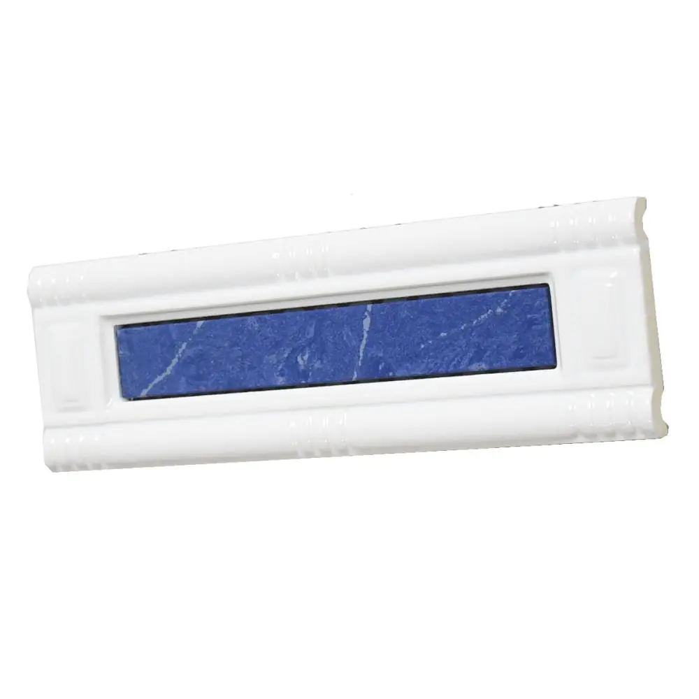Bordüre Villeroy & Boch Nr.956 1584 FL10 White Classic weiß blau 10x33 cm I.Sorte