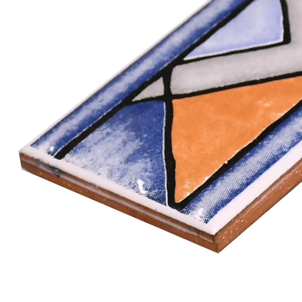 Bordüre HPH Placke Nr.630 Toledo cotto blau grau 5x20 cm