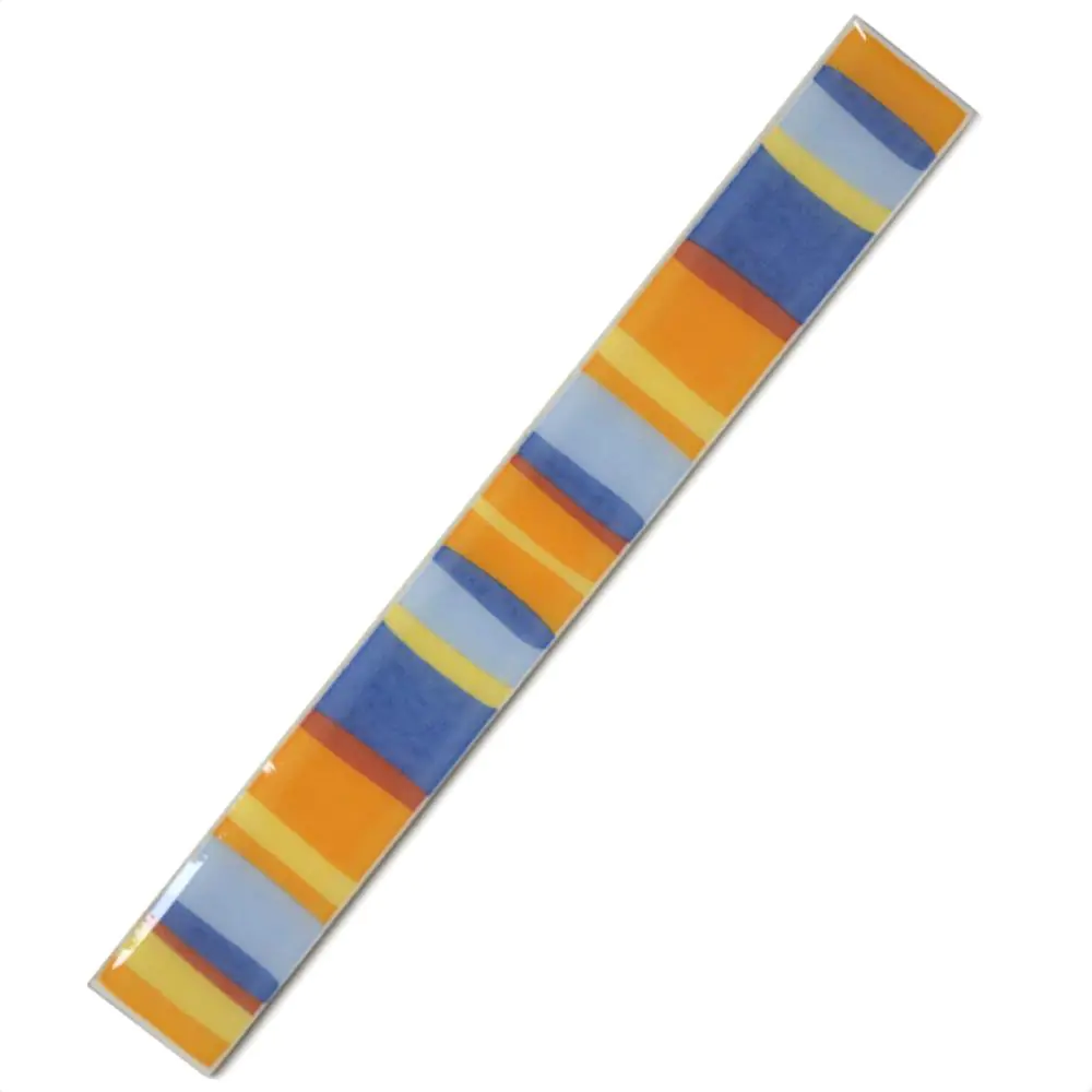 Bordüre Villeroy & Boch 1454 KL36 Enjoy blau orange bunt 3x25 cm I.Sorte Bordüre Villeroy & Boch 1454 KL36 Enjoy blau orange bunt 3x25 cm I.Sorte