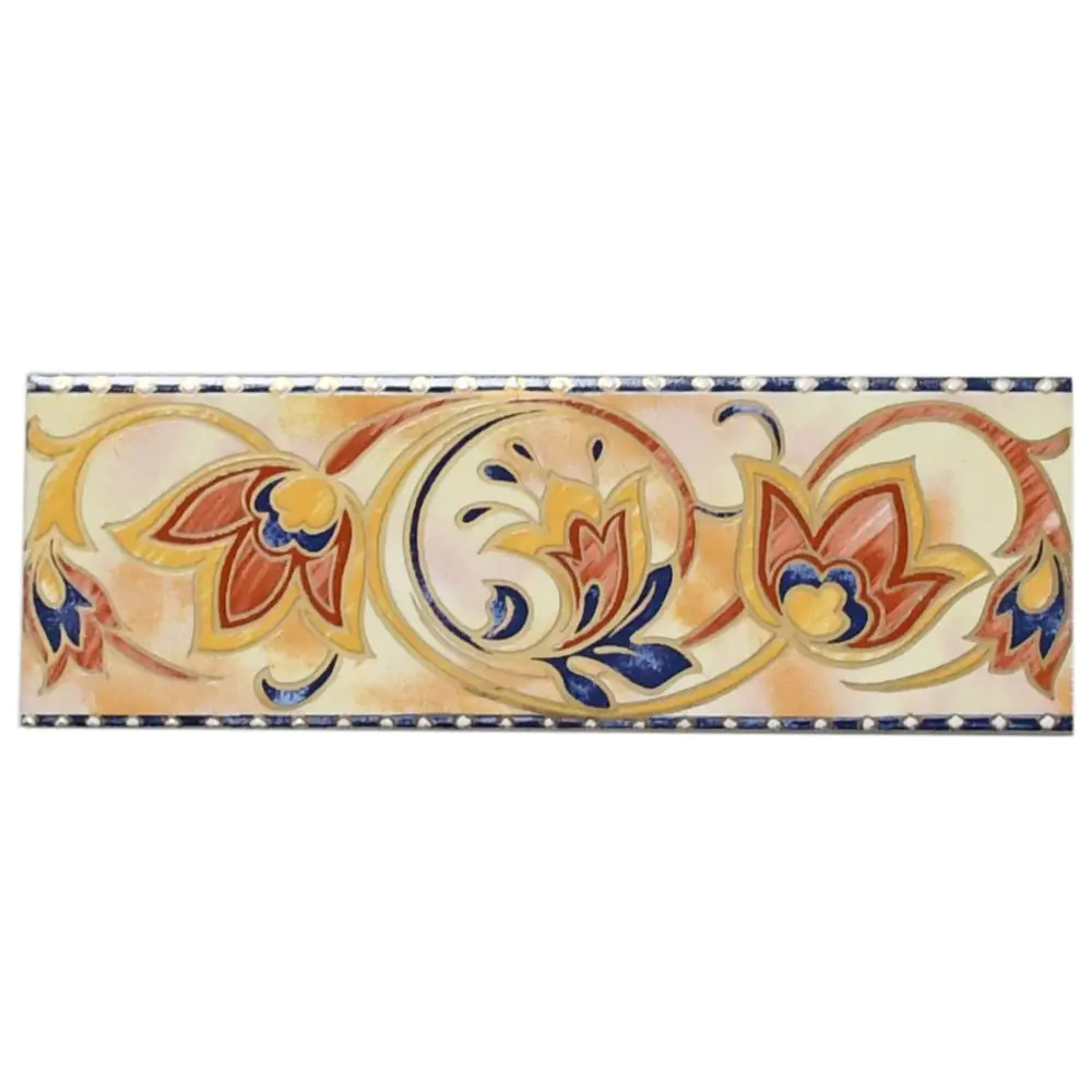 Bordüre Villeroy & Boch E5778 1676 IN63 Indian Garden mehrfarbig 6,5x20 cm I.Sorte