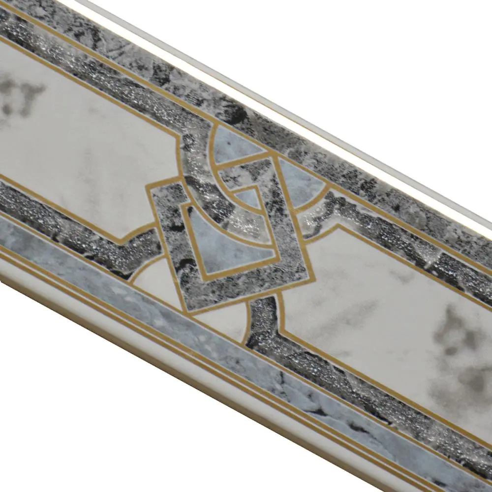 Bordüre Nr.403 grau gold anthrazit 7x20 cm Bordüre Nr.403 grau gold anthrazit 7x20 cm