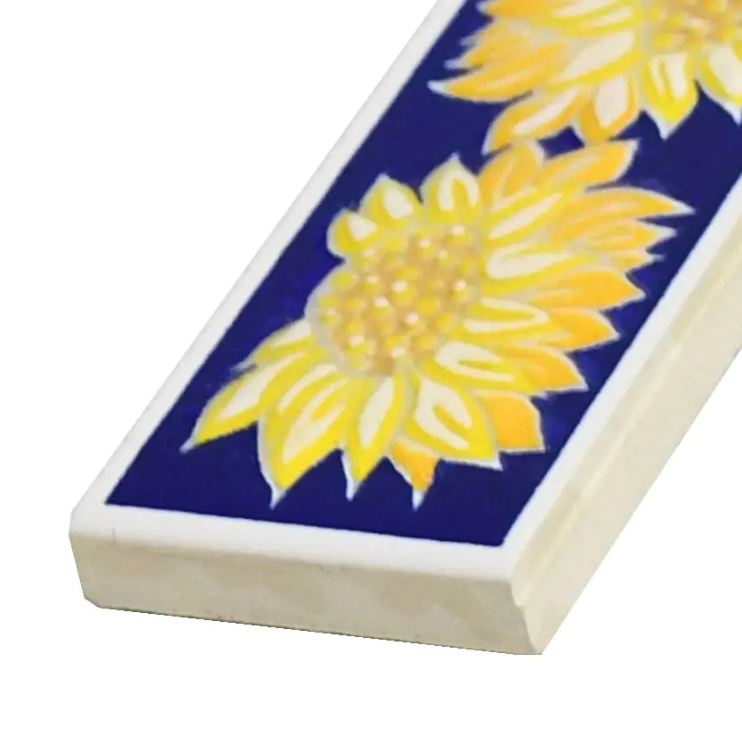 Bordüre Villeroy & Boch Nr.840 1443 LJ16 Sunflowers blau gelb 3x20 cm I.Sorte