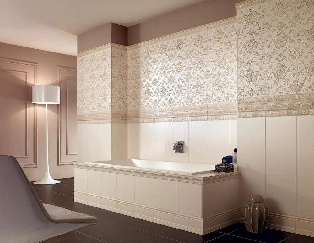 Bordüre Villeroy & Boch 1545 ET14 La Diva pearl 7x30 cm I.Sorte Bordüre Villeroy & Boch 1545 ET14 La Diva pearl 7x30 cm I.Sorte