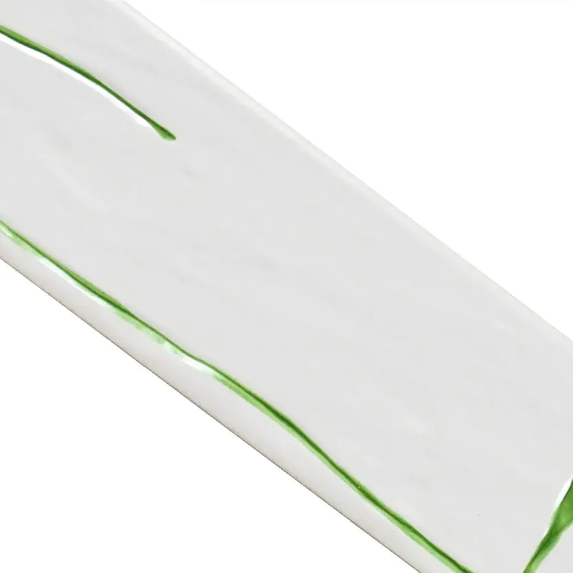 Bordüre Villeroy & Boch Nr.870 1804 WB23 White Energy weiß grün 5x22 cm I.Sorte