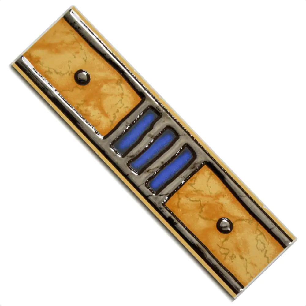 Bordüre Engers Nr.299 cotto orange braun grau blau 6,5x25 cm I.Sorte Bordüre Engers Nr.299 cotto orange braun grau blau 6,5x25 cm I.Sorte