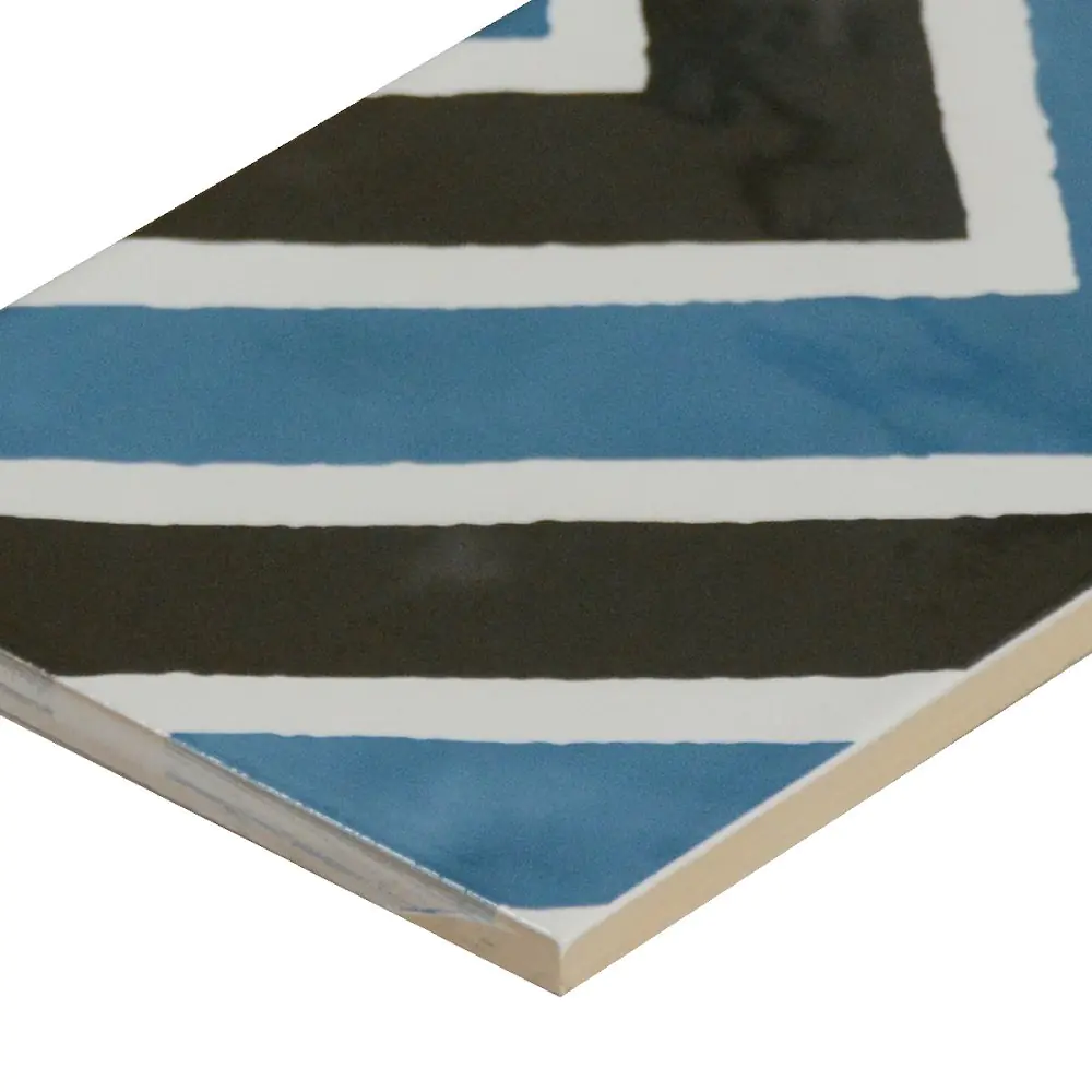 Wandfliese Dekor Cifre Atmosphere Ask marine blau schwarz weiß 12,5x25 cm I.Sorte Wandfliese Dekor Cifre Atmosphere Ask marine blau schwarz weiß 12,5x25 cm I.Sorte