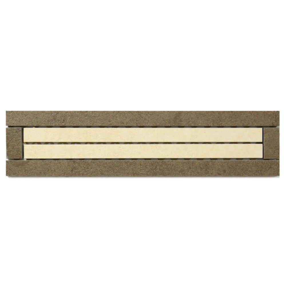 Bordüre Villeroy & Boch Nr.390 braun creme 7x30 cm I.Sorte