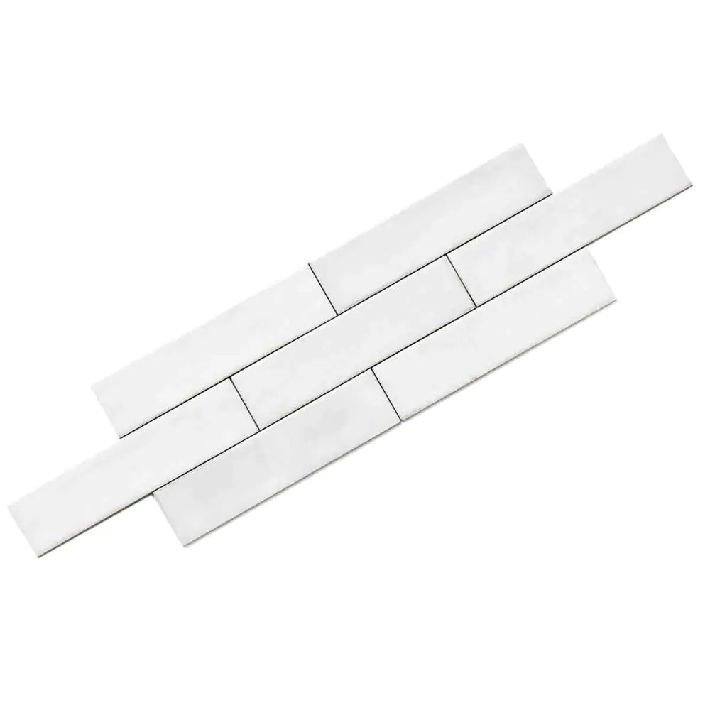 Wandfliese Equipe Ceramicas 26871 Tribeca gypsum white weiß 6x24,6 cm I.Sorte