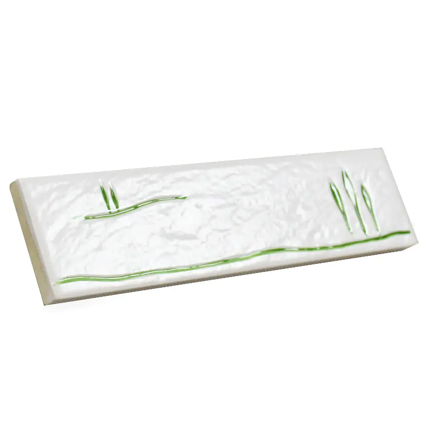 Bordüre Villeroy & Boch Nr.870 1804 WB23 White Energy weiß grün 5x22 cm I.Sorte