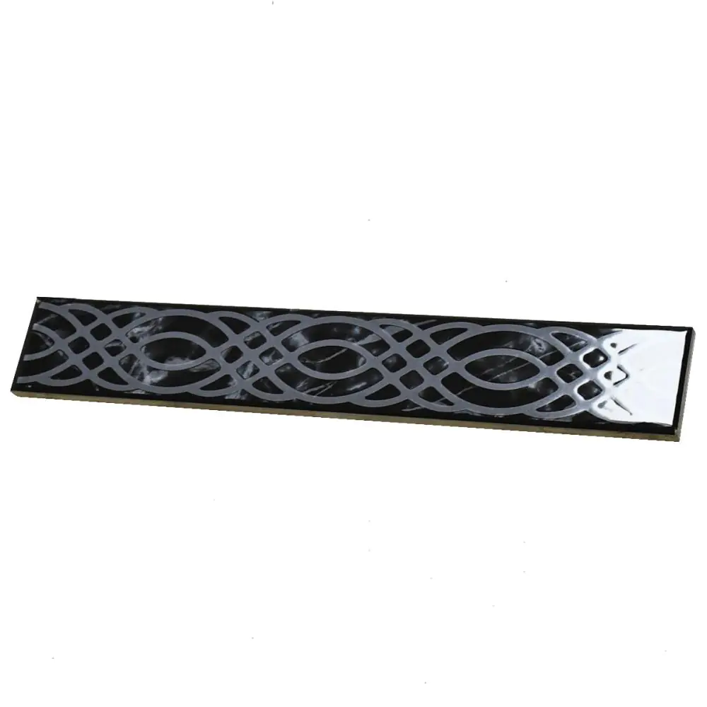Bordüre Venis Nr.597 schwarz grau 5,3x33,3 cm