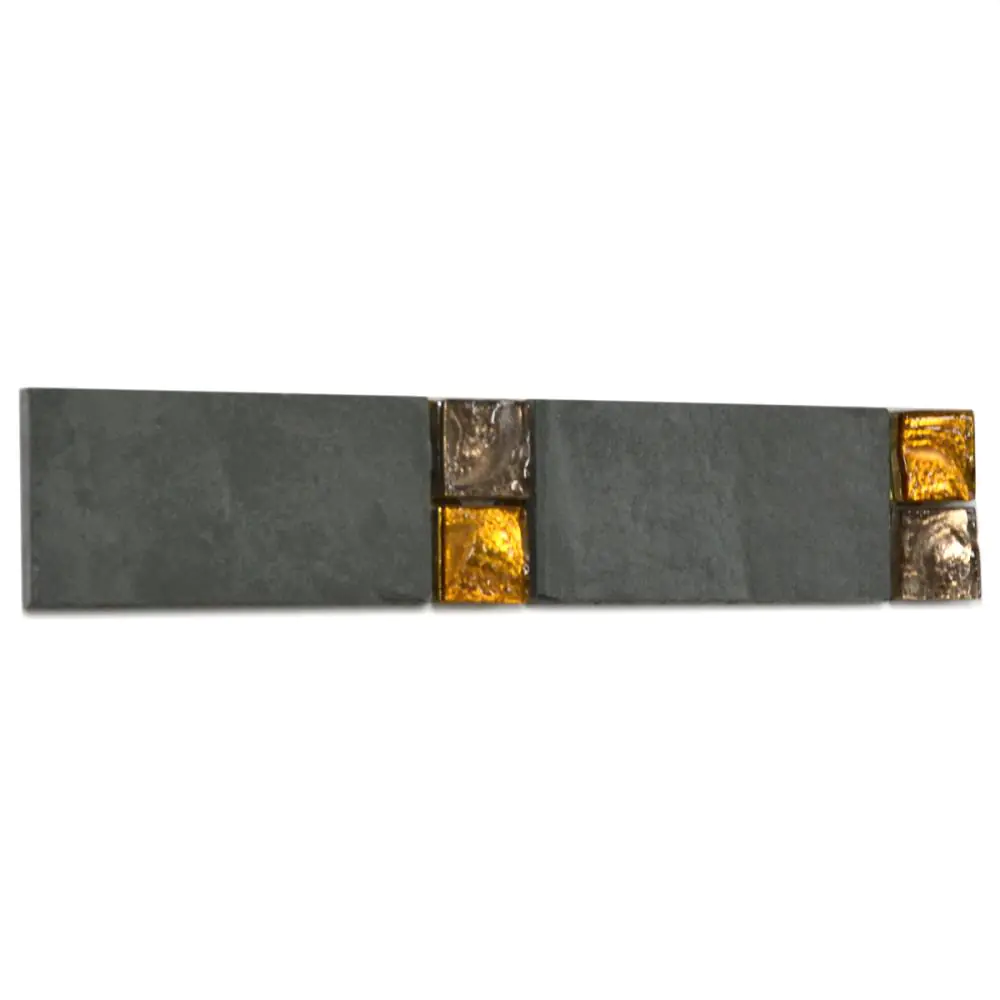 Bordüre Foredil Nr.114 anthrazit bronze gold 5x25 cm Bordüre Foredil Nr.114 anthrazit bronze gold 5x25 cm