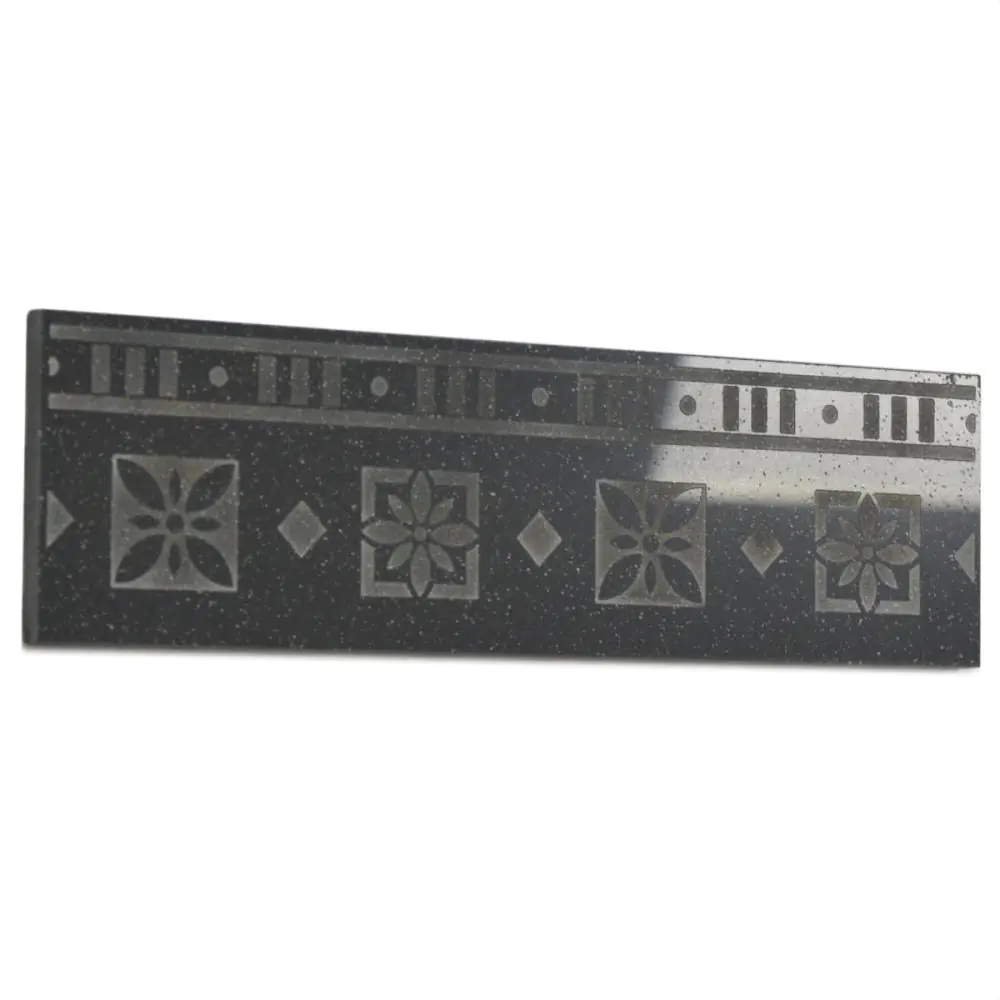 Bordüre Athens Nr.266 026100 anthrazit gesprenkelt 7x25 cm Bordüre Athens Nr.266 026100 anthrazit gesprenkelt 7x25 cm