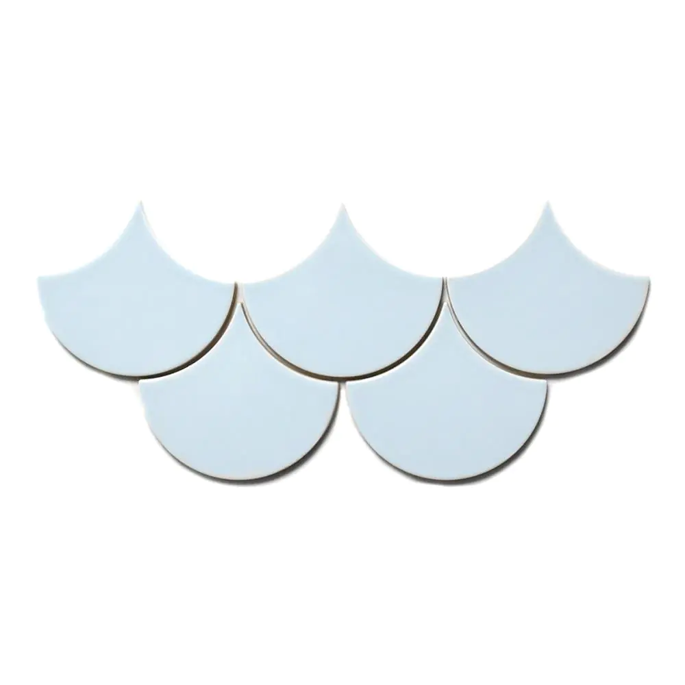 Wandfliese Equipe Ceramicas 23290 Scale Fan sky blue hellblau 10,6x12 cm I.Sorte