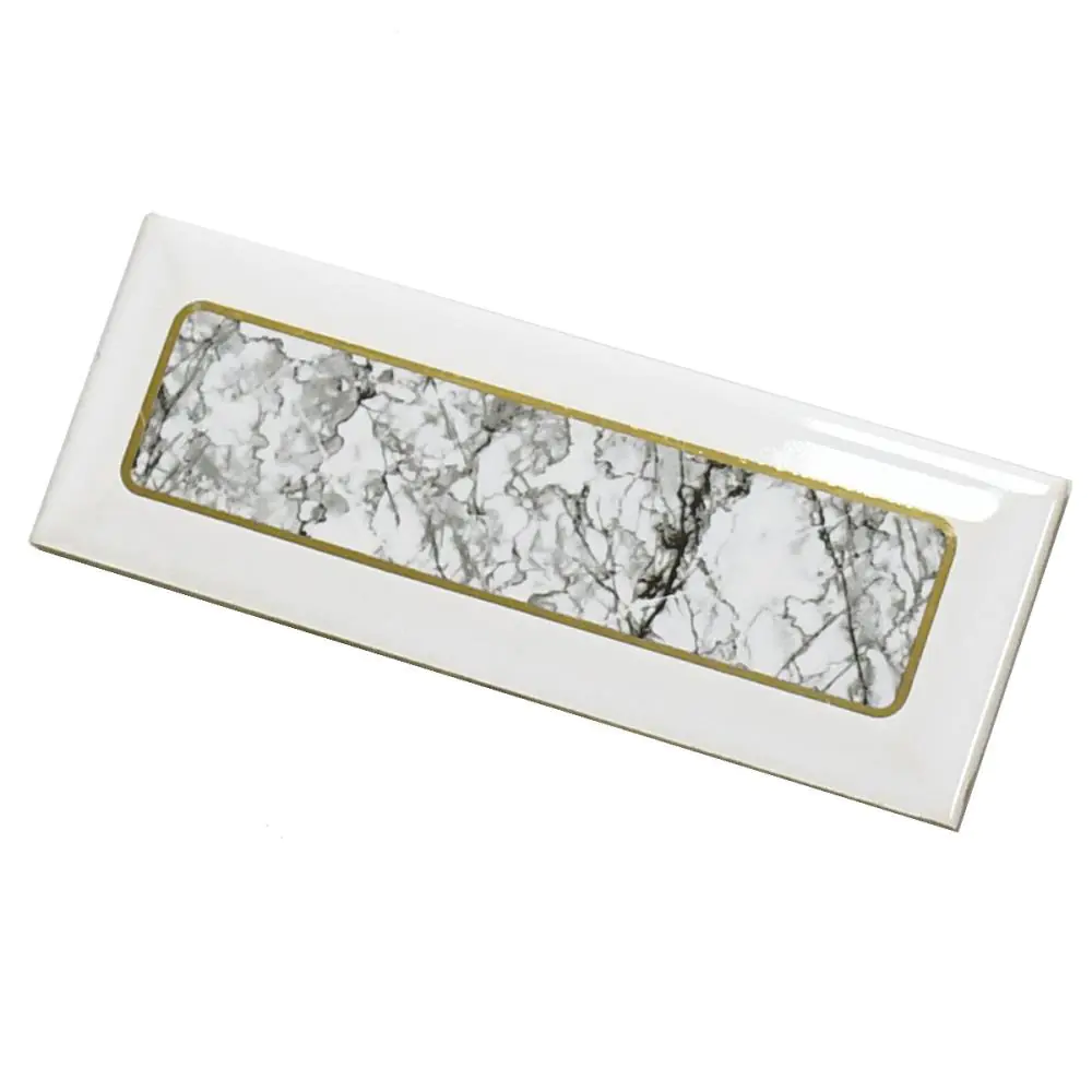 Bordüre AWS Keramik Nr.560 grau gold weiß 7x20 cm