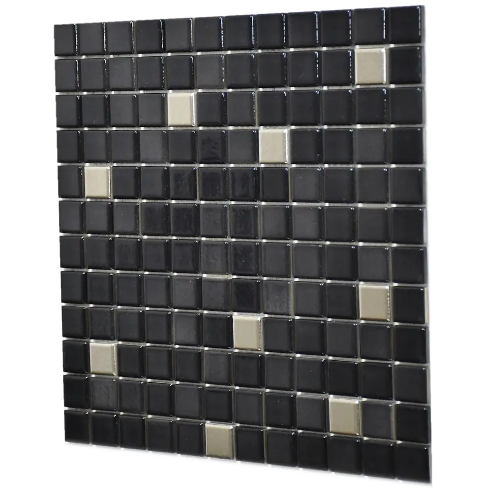 Mosaik Agrob Buchtal 4105 Fresh midnight black-mix metallic 30x30 cm I.Sorte