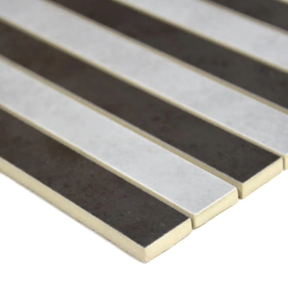 Mosaik Bordüre schwarz grau 25x40 cm Mosaik Bordüre schwarz grau 25x40 cm