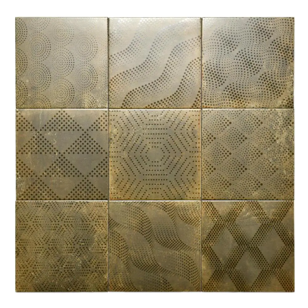 Bodenfliese Dekor Cifre Industrial copper braun 20x20 cm I.Sorte Bodenfliese Dekor Cifre Industrial copper braun 20x20 cm I.Sorte