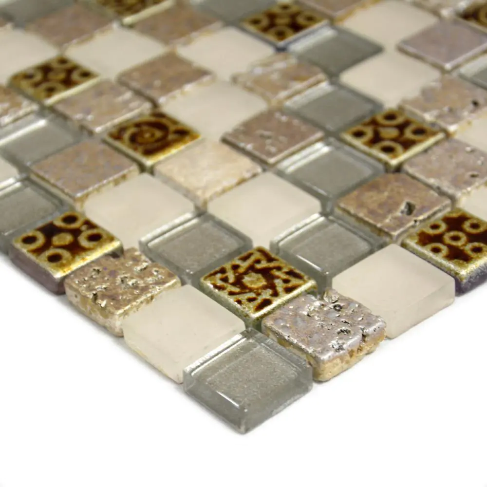 Mosaik HJ WK2303 creme rosa silber 30x30 cm Mosaik HJ WK2303 creme rosa silber 30x30 cm