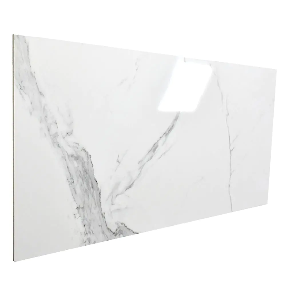 Bodenfliese Cifre Statuario brillo weiß grau 60x120 cm I.Sorte