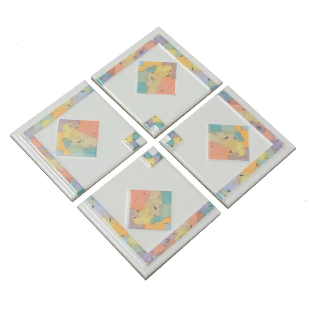 Mosaik Einleger Jasba 1480 Laura 4er Set weiß mehrfarbig 10x10 cm I.Sorte Mosaik Einleger Jasba 1480 Laura 4er Set weiß mehrfarbig 10x10 cm I.Sorte