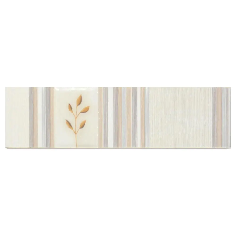 Bordüre Nr.334 creme weiß braun 7x25 cm I.Sorte Bordüre Nr.334 creme weiß braun 7x25 cm I.Sorte