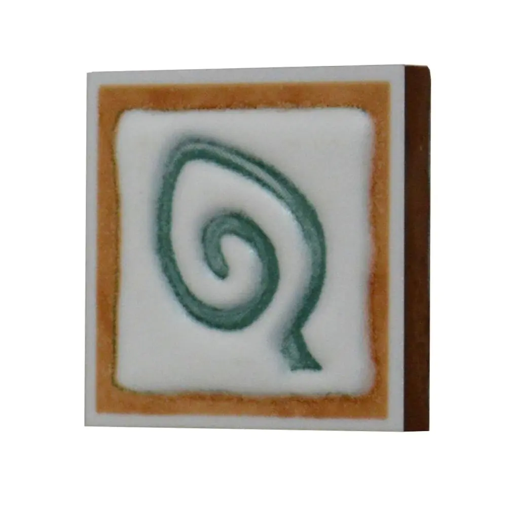 Mosaik Einleger Gaya Manises Dekor B Blatt grün weiß 5x5 cm I.Sorte Mosaik Einleger Gaya Manises Dekor B Blatt grün weiß 5x5 cm I.Sorte