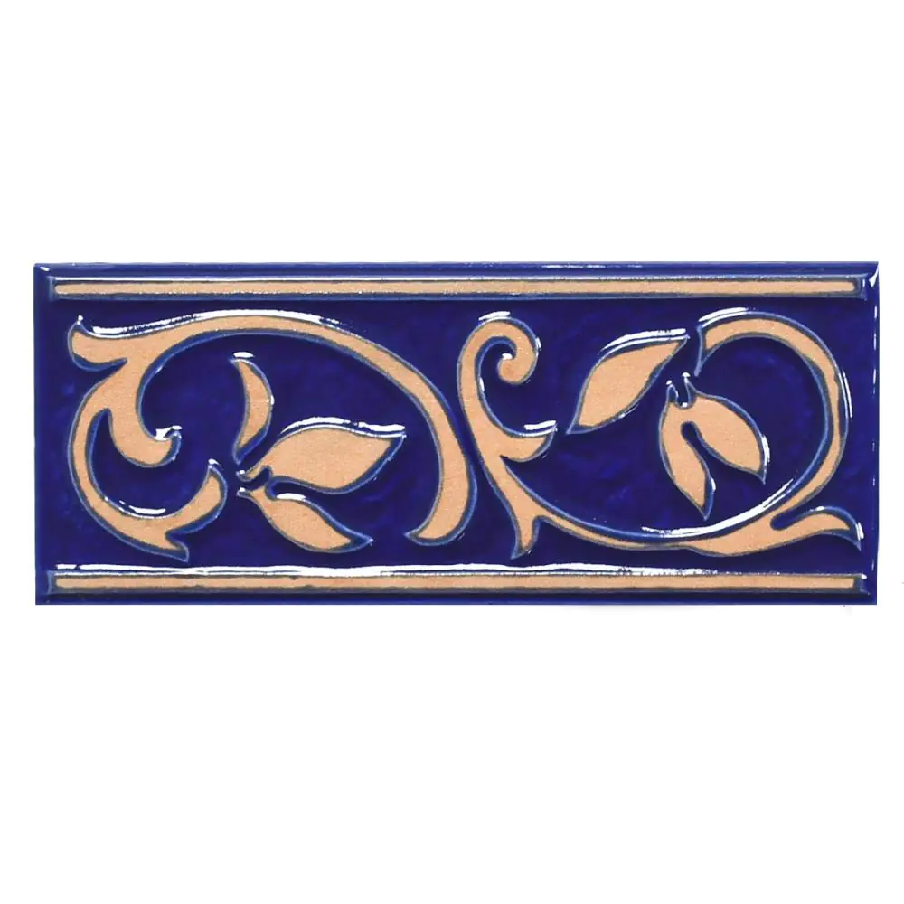 Bordüre Nr.926 blau beige 10x25 cm I.Sorte