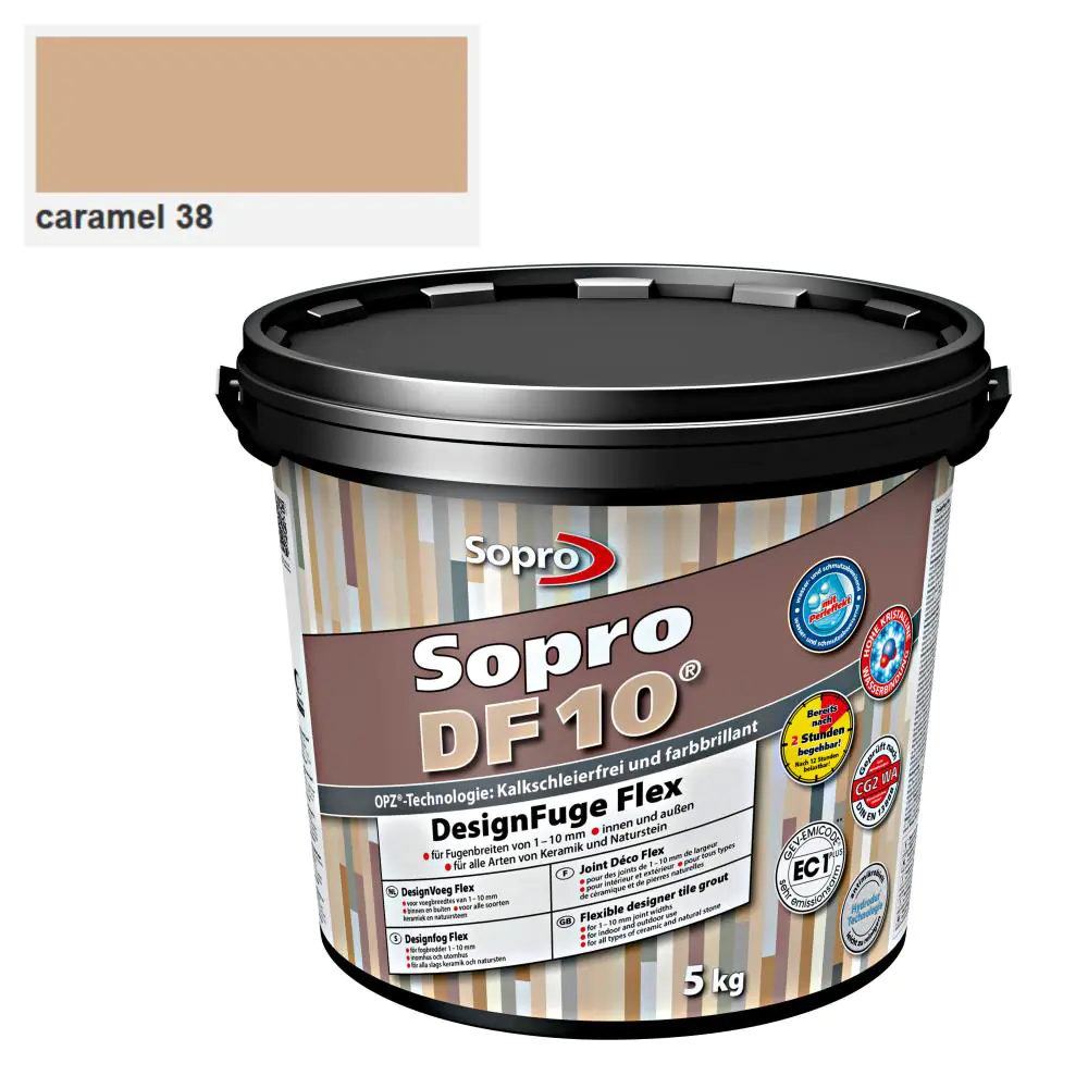 Fugenmörtel Sopro Designfuge Flex DF 10 caramel 38 - 5 kg Fugenmörtel Sopro Designfuge Flex DF 10 caramel 38 - 5 kg
