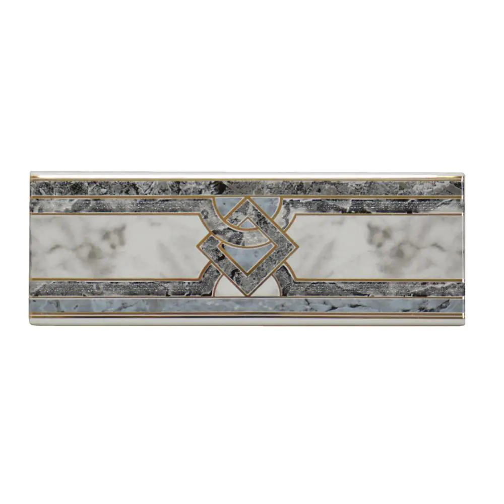 Bordüre Nr.403 grau gold anthrazit 7x20 cm Bordüre Nr.403 grau gold anthrazit 7x20 cm